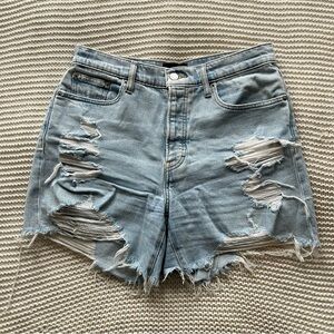 Lucky Brand 90s Midi High Rise Button Fly Denim Jean Shorts  Size 6/28